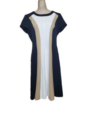 Studio One New York NWT Elegant Black and Cream Dress Sz 10